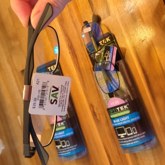 Optitek +1.00 Blue light Advanced technology readers A21 NWT - Picture 10 of 11